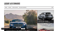 Desktop Screenshot of luxuryaficionados.com