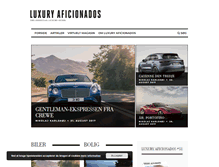 Tablet Screenshot of luxuryaficionados.com